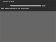 Tablet Screenshot of livepsyche.com